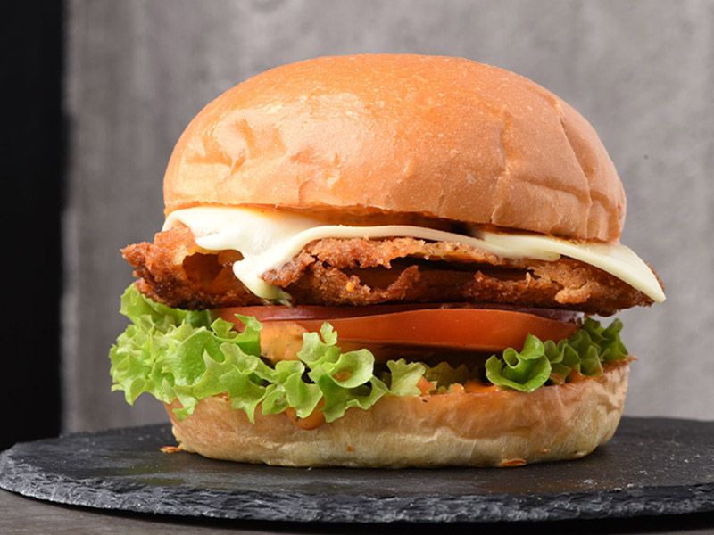 Jumbo Beef Burger With Cheese Sandwich