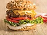 Jumbo cheese burger sandwich