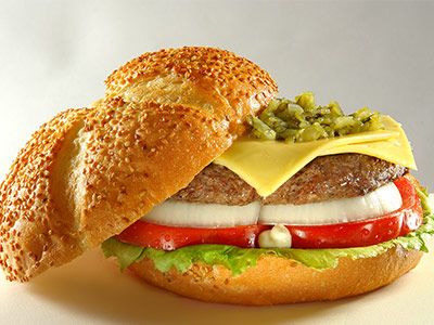 Beef Bacon Burger Sandwich