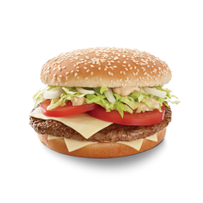 Beef Burger With Cheese Sandwich