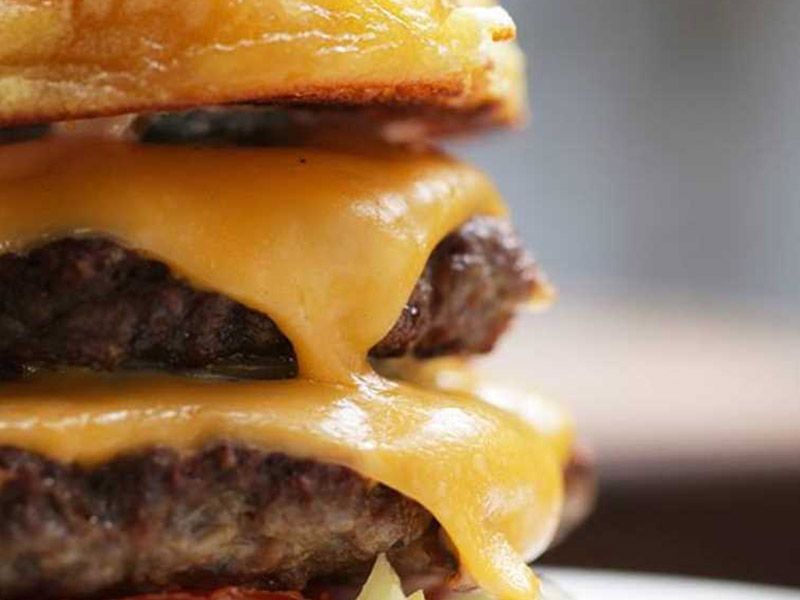 Cheese Beef Burger Sandwich