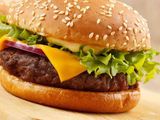 Beef Burger With Cheese Sandwich