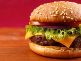 Burger With Cheddar Cheese Sandwich