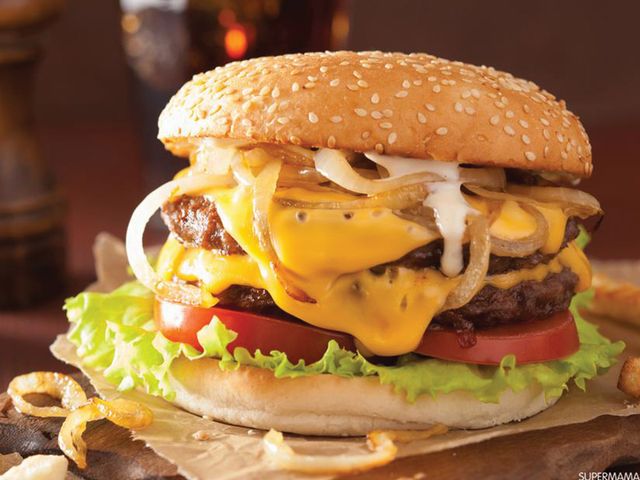 Cheese burger sandwich