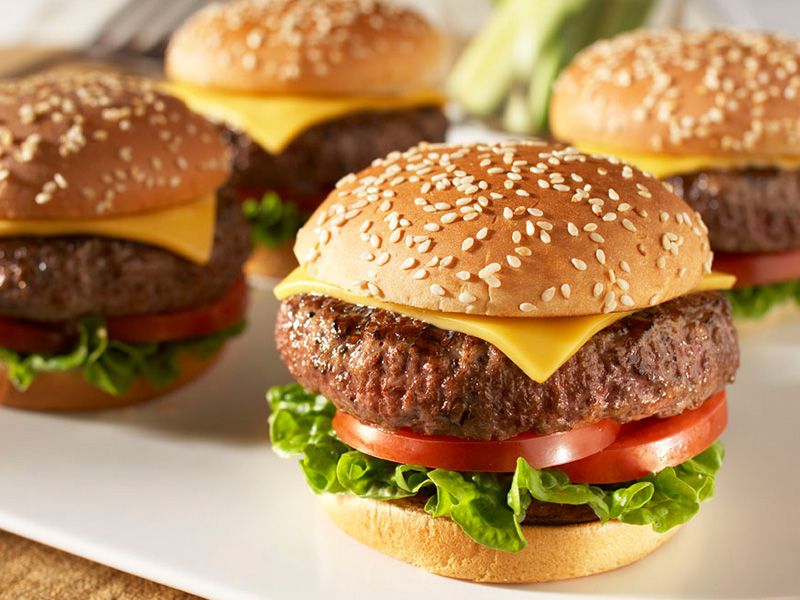 Cheese Beef Burger Sandwich - 150 Gm