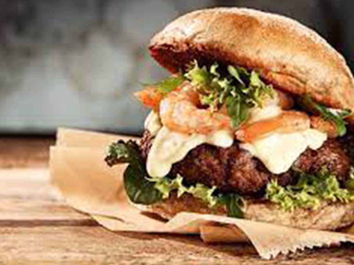 Shrimp Burger Sandwich