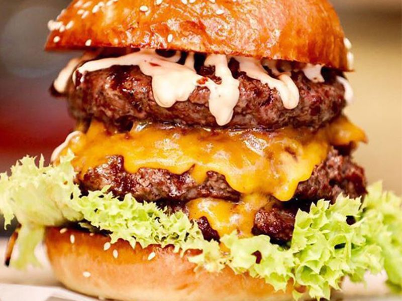 Gourmet Beef Burger Sandwich