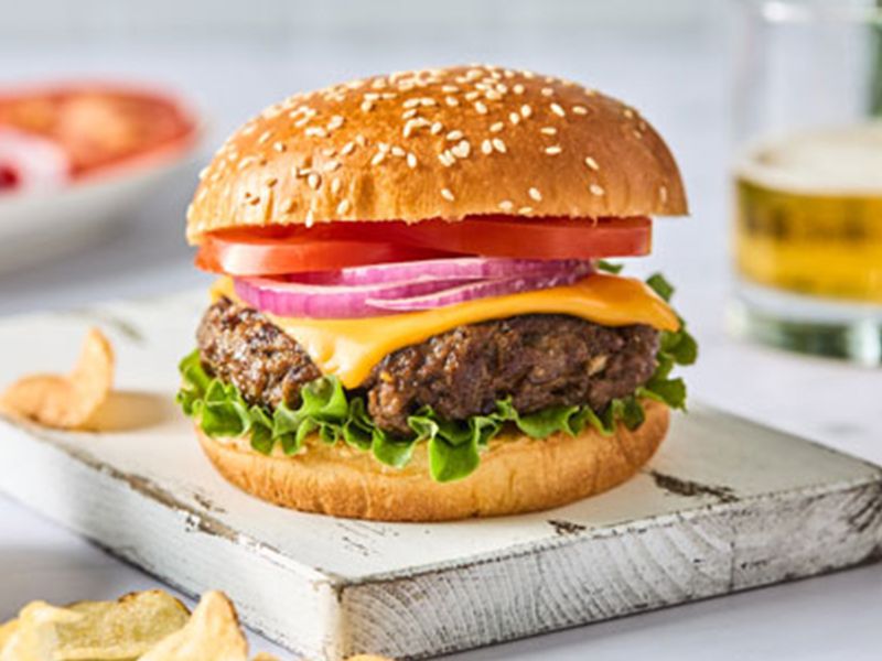 Cheese burger sandwich
