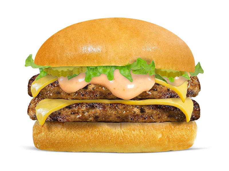 Double Beef Burger Sandwich