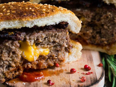 Double Beef Burger Sandwich