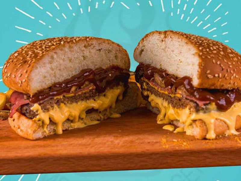 Plain Beef Burger Sandwich
