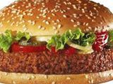 Plain burger sandwich