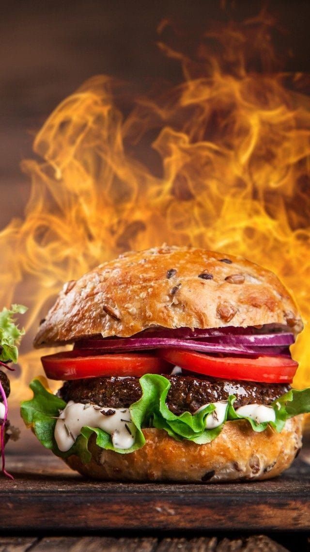 Plain burger sandwich