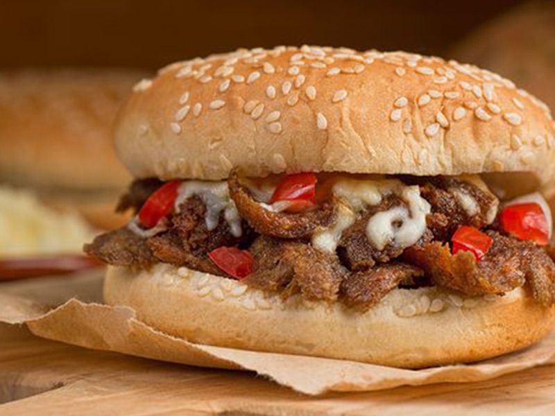 El Alamy Beef Burger Sandwich