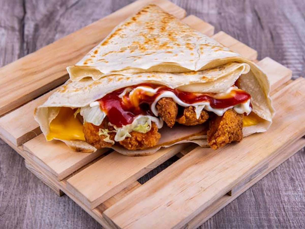 Chicken Burger Crepe