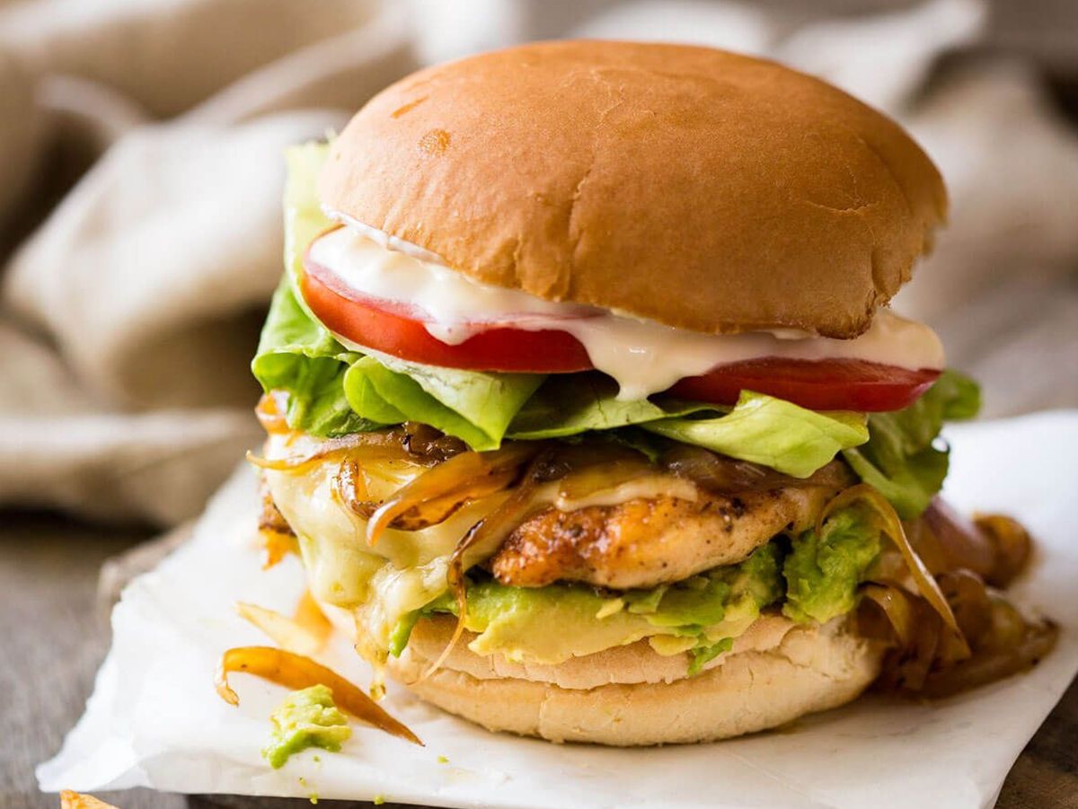 chicken burger sandwich