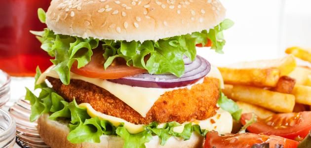 Fried Chicken Burger Sandwich