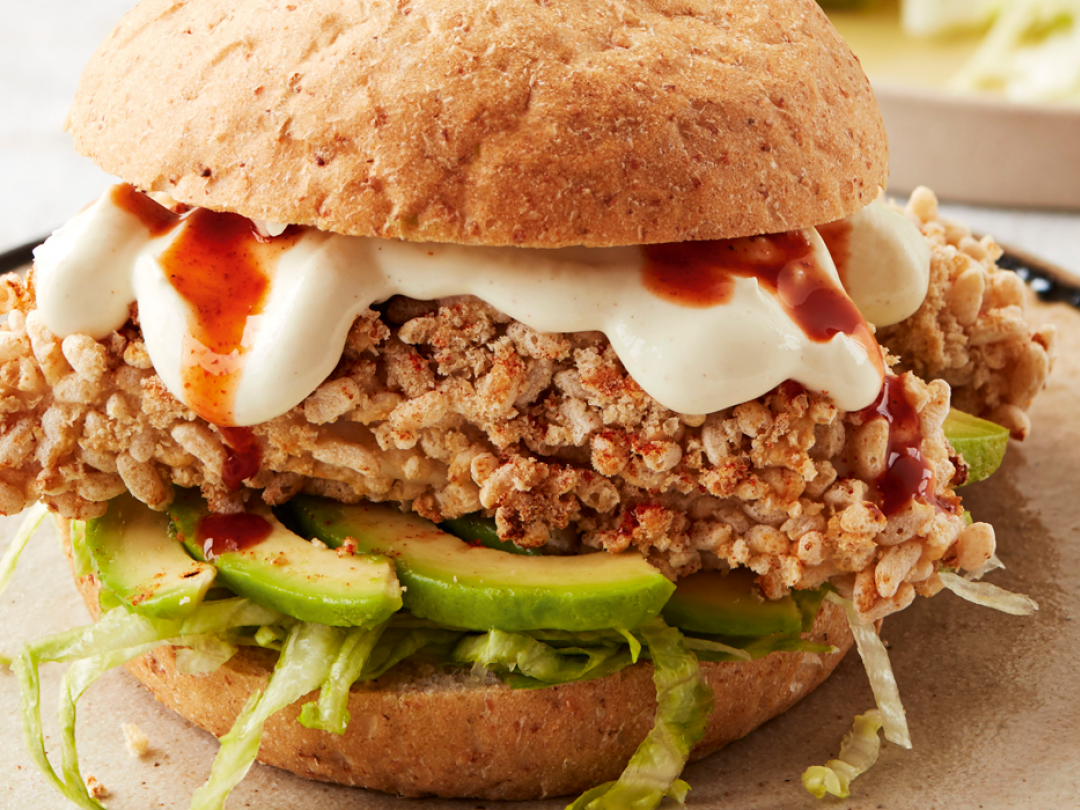 Chicken Burger With Cheese Sandwich