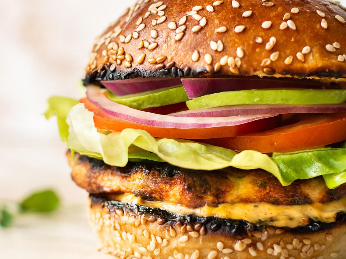 Chicken burger with cheese Sandwich