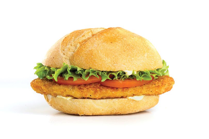 Chicken Burger and Egg