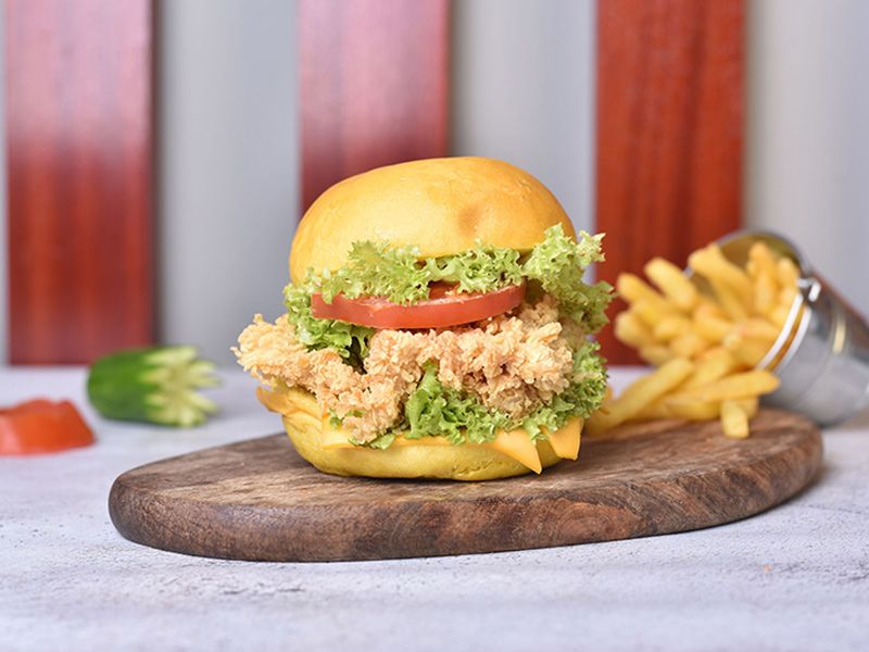 Plain Chicken Burger Sandwich