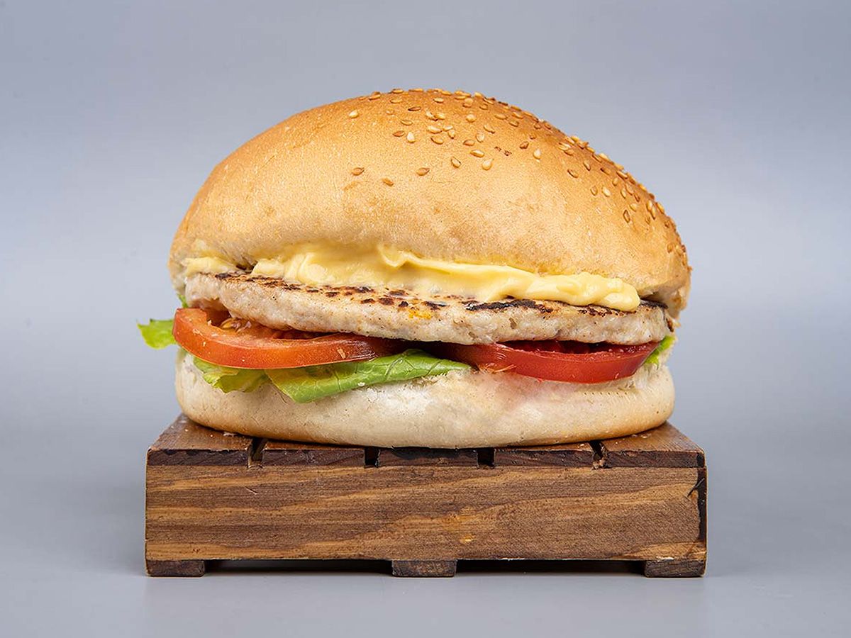 Plain chicken burger