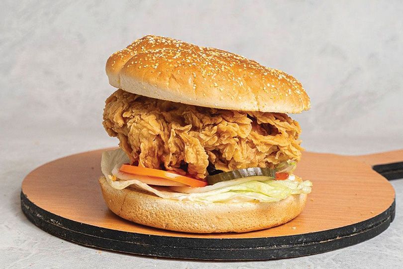 Classic Chicken Burger Round bread Sandwich