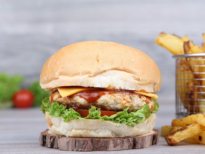 Mix Chicken Burger Sandwich