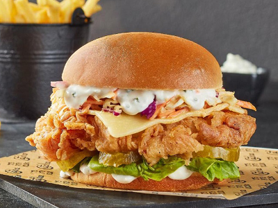 Fried Chicken Burger Sandwich