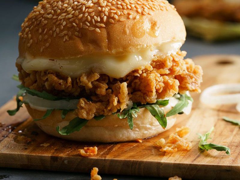 Crispy Chicken Burger Sandwich