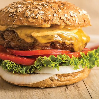 Single burger combo (meat)