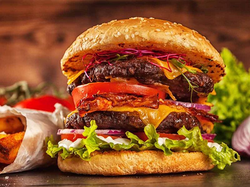 Combo Beef Burger Sandwich