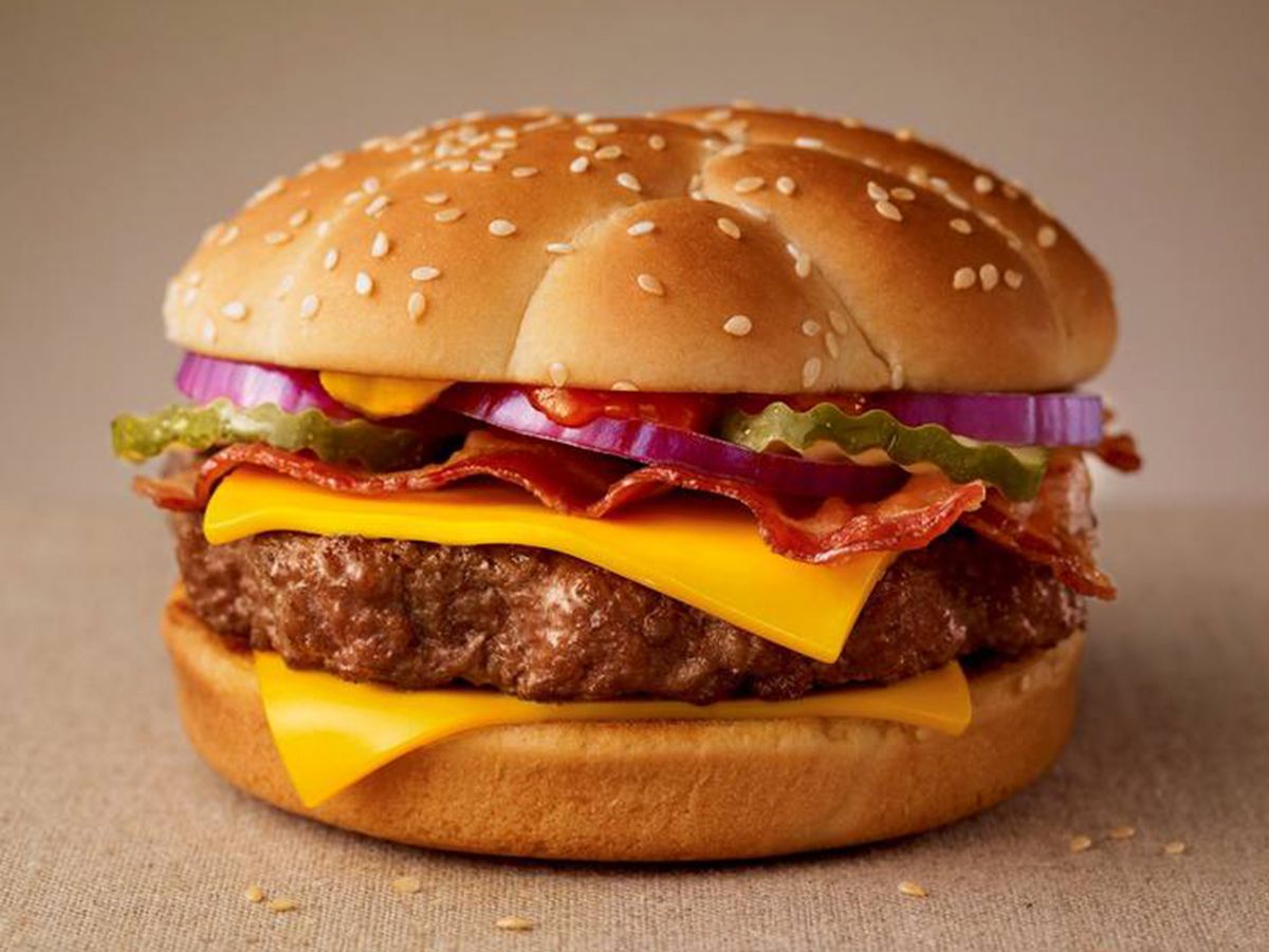 Tasty beef burger sandwich