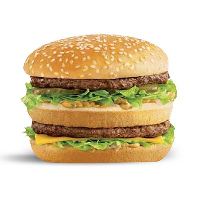 Double Beef Burger With Fries