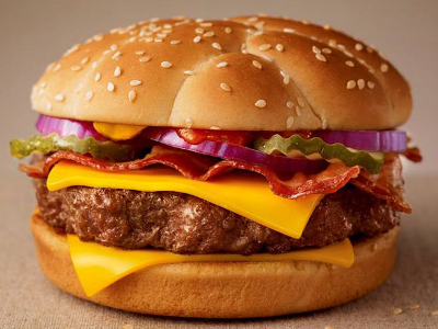 Beef Burger With Gravy Mushroom Sandwich