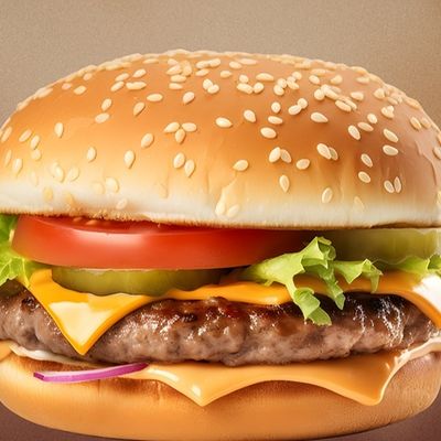 Single Burger Sandwich