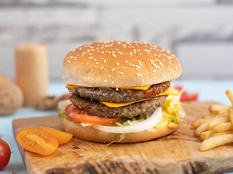 Double Beef Burger Sandwich
