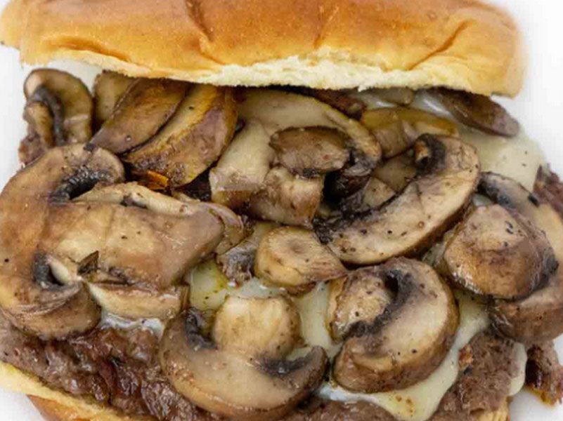 Mushroom And Cheese Burger
