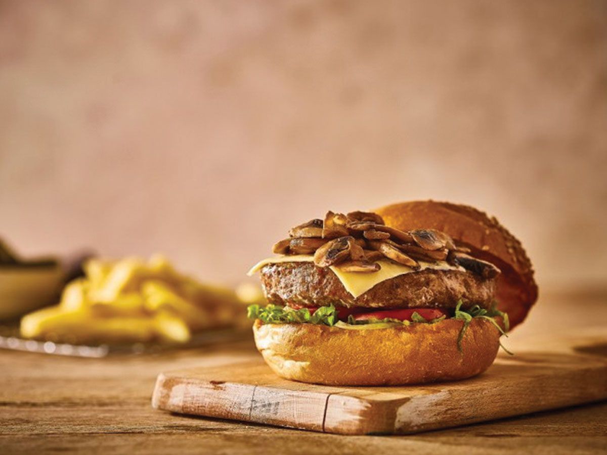 Mushroom Cheese Burger