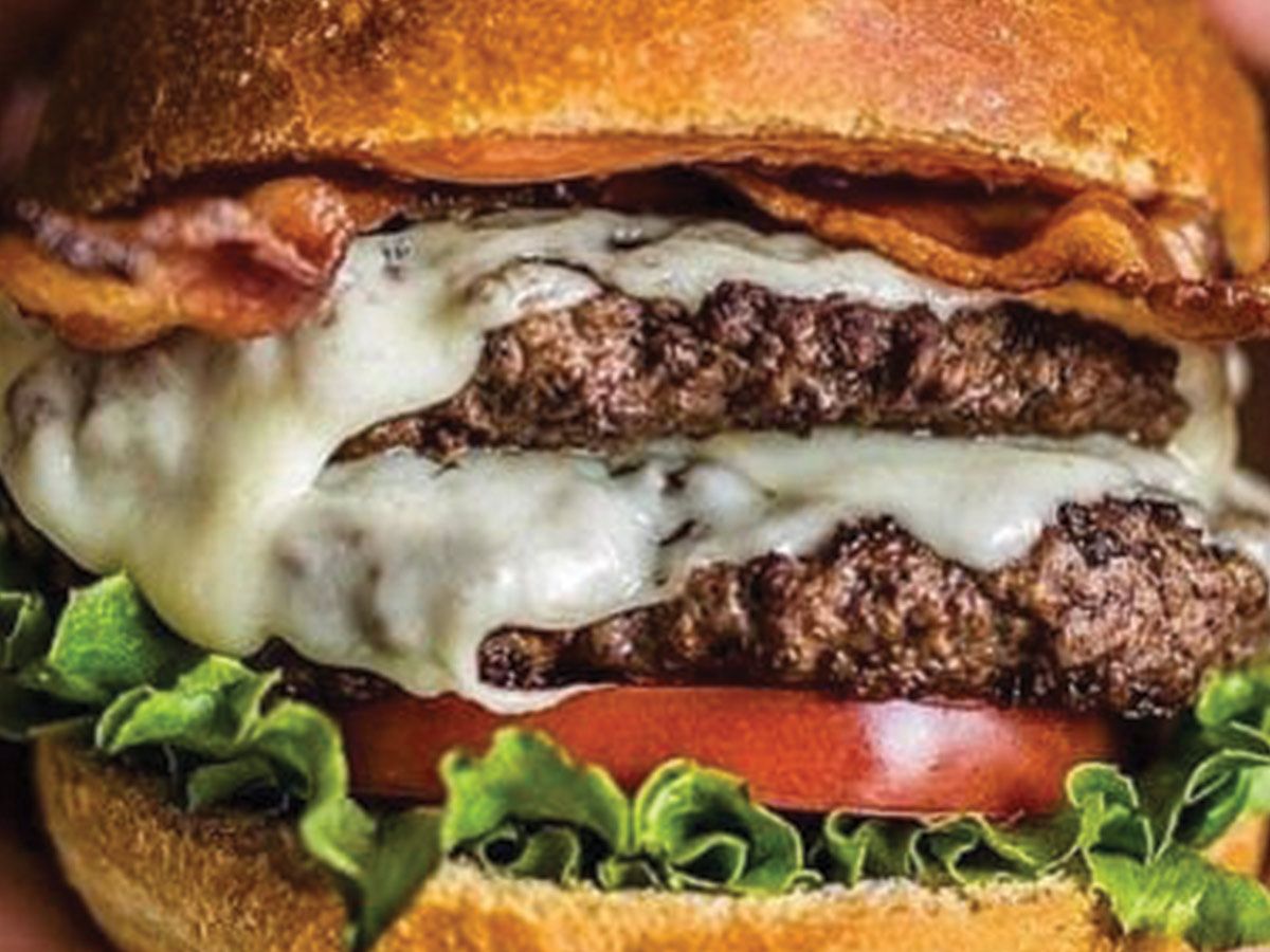 burger with Mozzarella sandwich