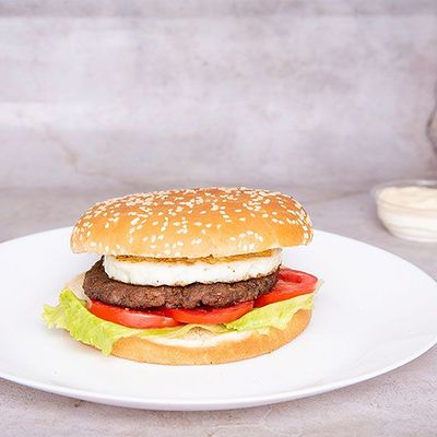 Omelette burger