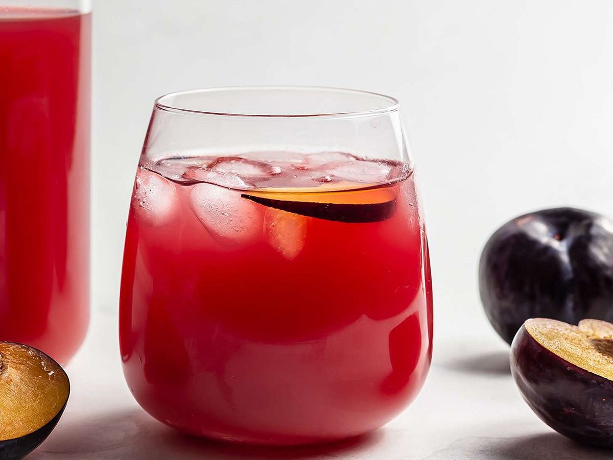 Fresh plum Juice