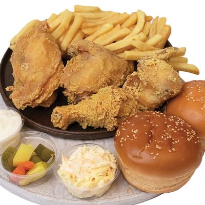 4 pieces of half-broasted chicken