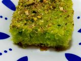 Pistachio Basbousa