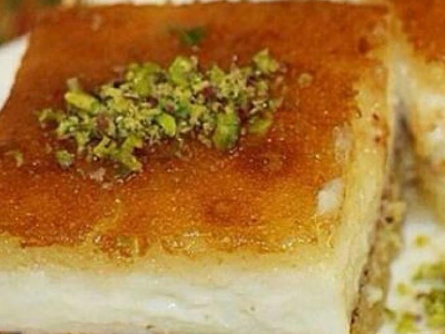 Basbousa With Qeshta