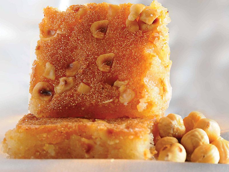 Hazelnut Basbousa