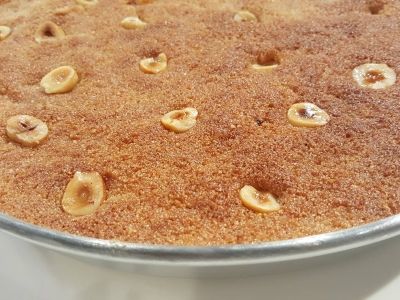 Basbousa With Hazelnuts