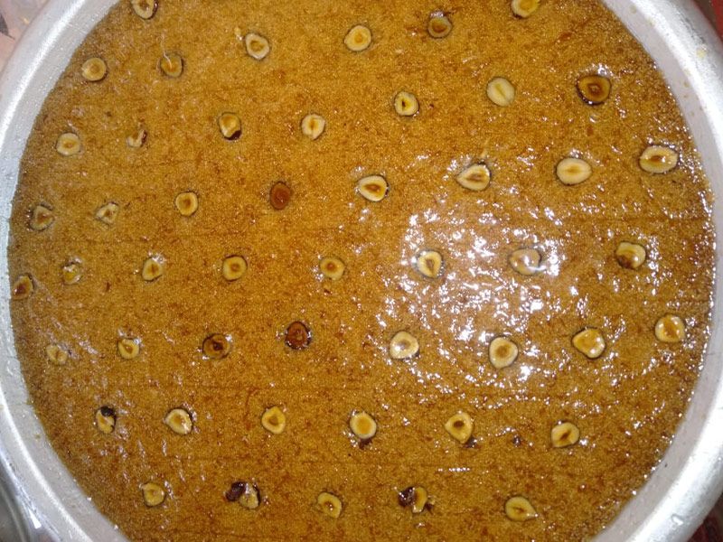 Basbousa With Hazelnut