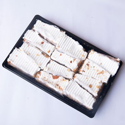 Half cream basbousa
