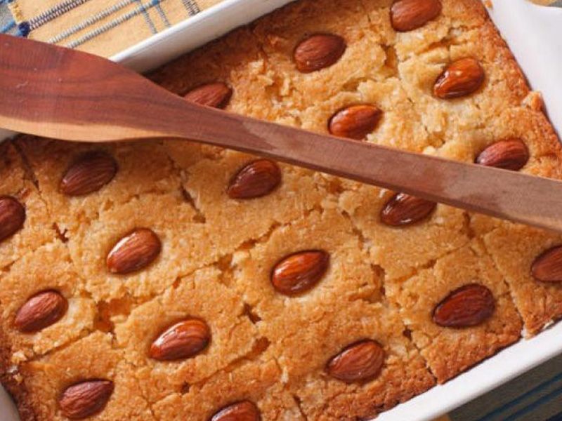 Basbousa With Almond